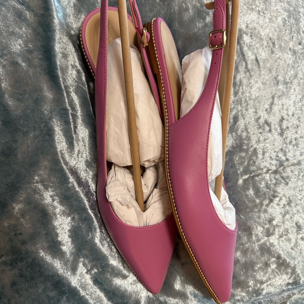 💥💥SOLD💥💥NIB Coach Claire Skimmer Slingback Flats - Picture 4 of 4